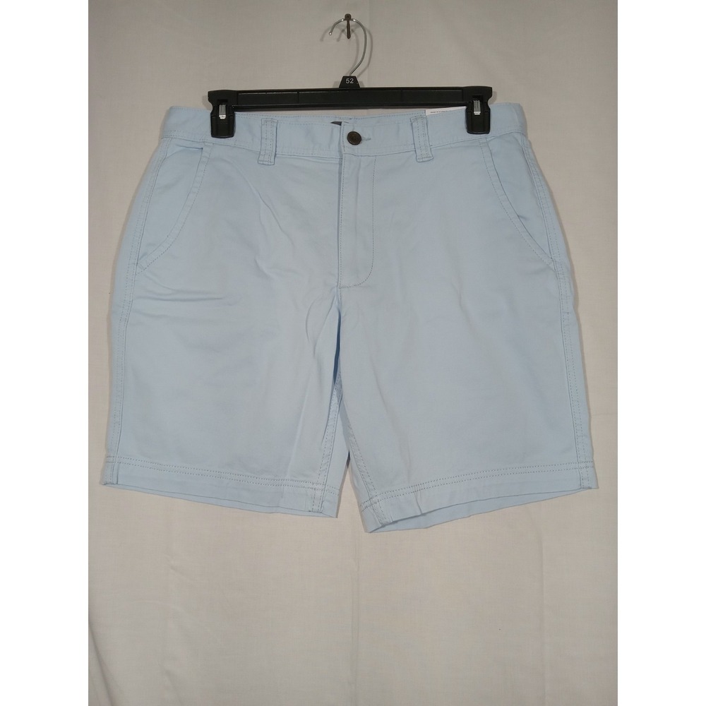St John's Bay Mens size 40 9"‎ Mid Rise Stretch Fabric Chino Shorts Arctic Blue
